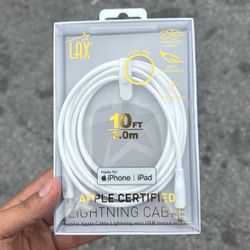 10ft Soft Finished iPhone Charger 