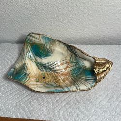 Oyster She'll Peacock Trinket Dish