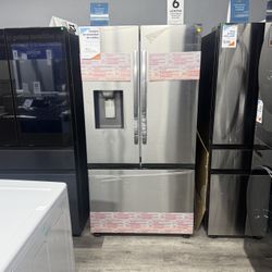 Samsung - 31 Cu Ft Mega Capacity 3-Door French Door Refrigerator With 4 Types Of Ice In Stainless Steel 🥶 