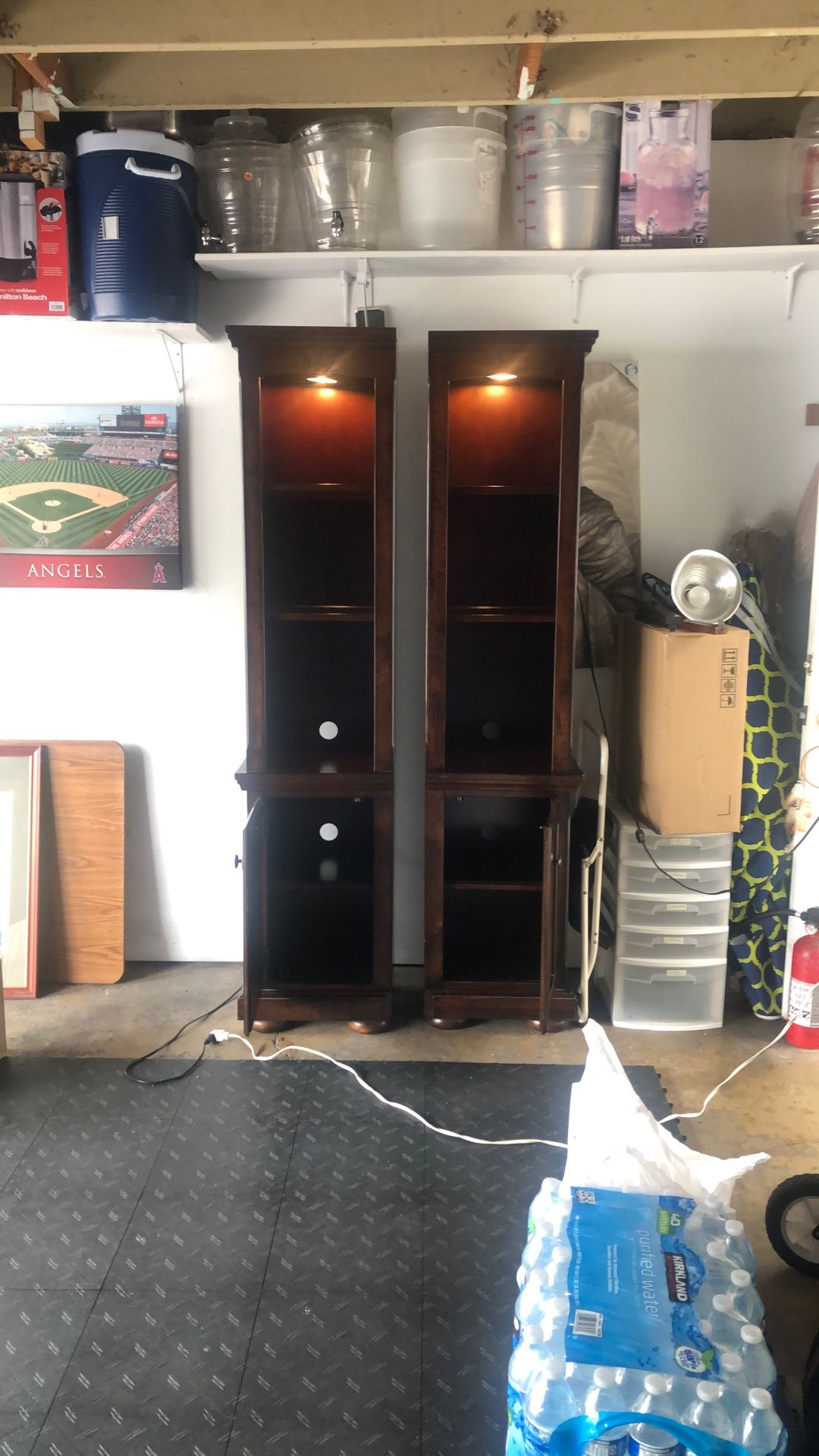 Lighted Bookshelves