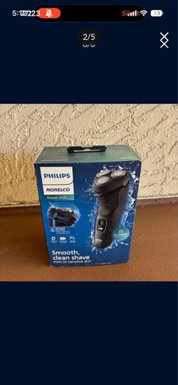 One Brand New Factory Sealed Black Philips Norelco - Series 3100 Rechargeable Wet/ Dry Electric Shaver