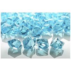 Water Blue Colored Gemstones Acrylic Crystal Wedding Table Confetti Vase Filler (3/4 lb Bag)