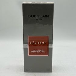 Guerlain Paris Heritage Eau De Toilette 3.3 oz 100 Ml New Sealed Box *Authentic*