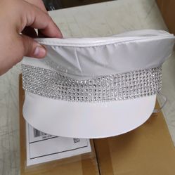 Leg Avenue womens Rhinestone Trimmed Military Hat-BRWH-B083PXB9HL