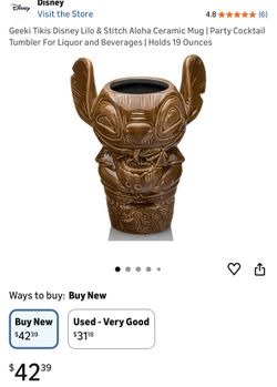 Geeki Tikis Disney Lilo & Stitch Aloha Ceramic Mug | Party Cocktail Tumbler For Liquor and Beverages | Holds 19 Ounces