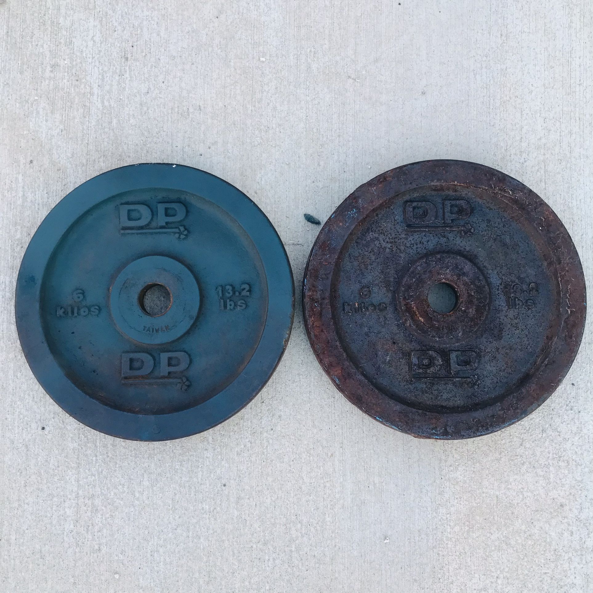 2 X 13.2 Lb Weights 1 Inch Hole