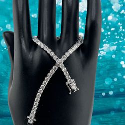 Diamond Tennis Bracelet In 14k White Gold 