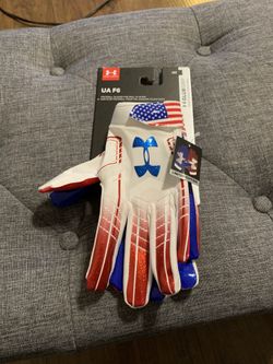 Under Armour Football Gloves UA F6 LE American Flag