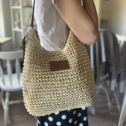 Brand New Straw Tote Bag