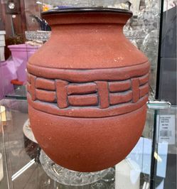 Navajo Pottery Vase Etched  Signed D . Witchell