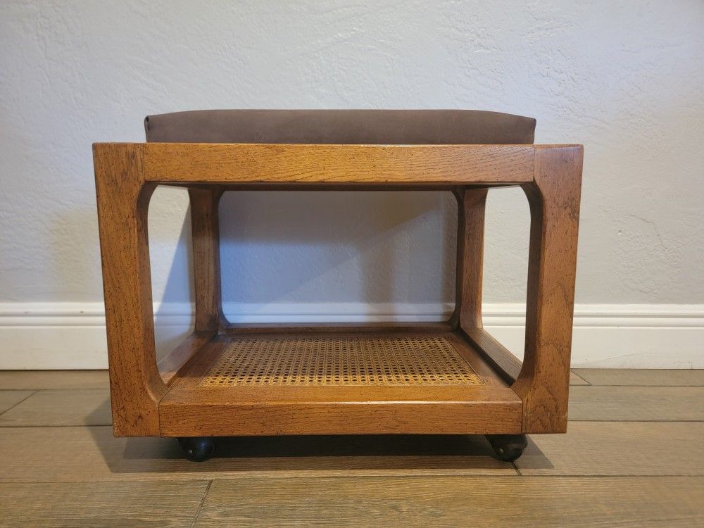 MCM Bench Or Ottoman On Wheels