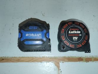 Tape measures.