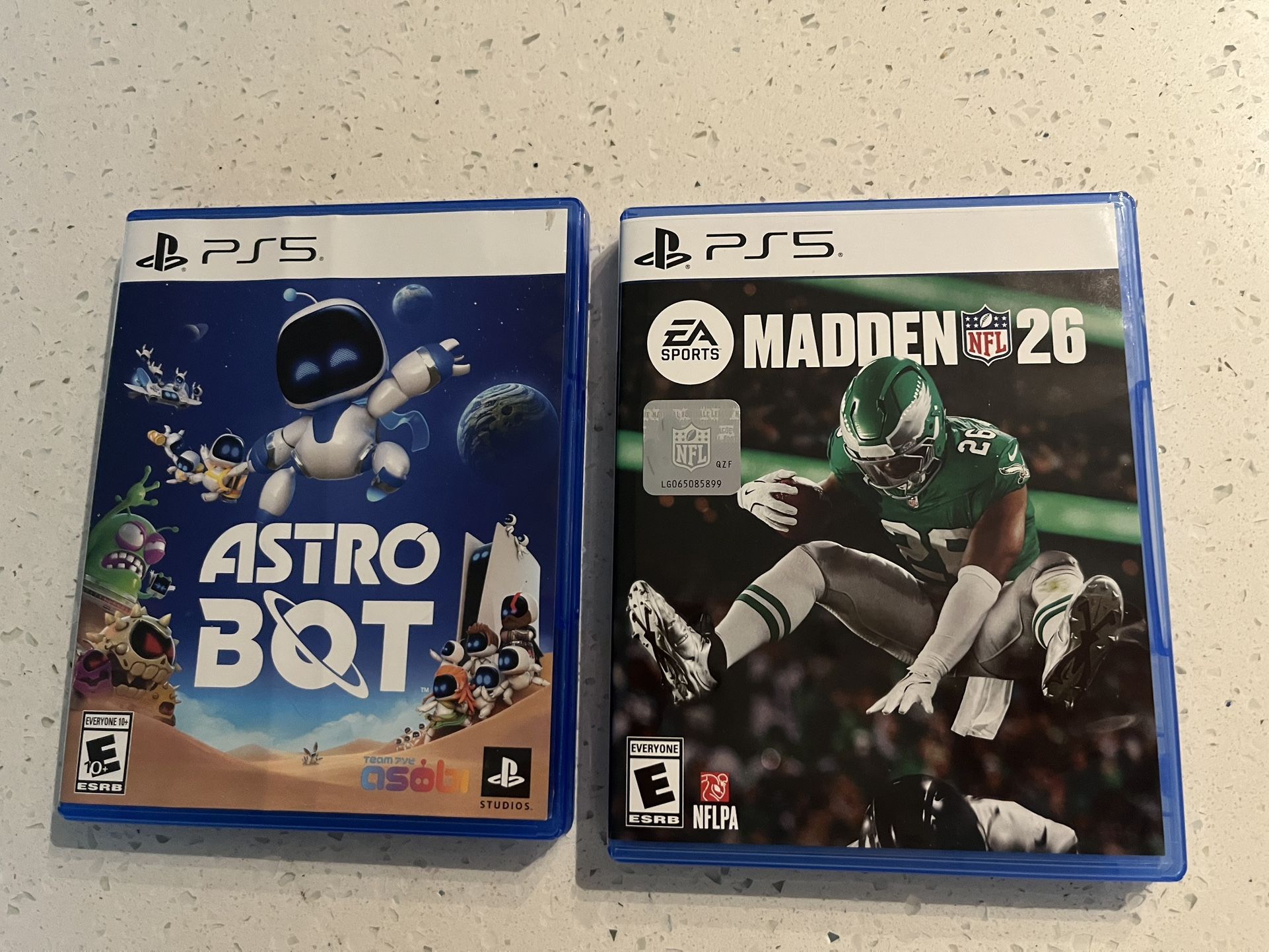 Astro Bot And Madden 26 PlayStation 5 PS5 45.00 Each