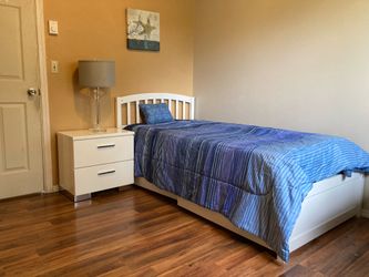 Twin Bed Frame and Mattress Excellent Condition