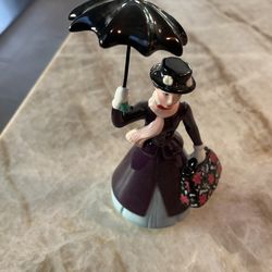 Disney Original Mary Poppins Porcelain Figurine With Removable Umbrella