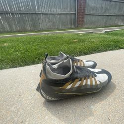 Pick Up For Today: Nike White And Gold Football Cleats Size 12 M