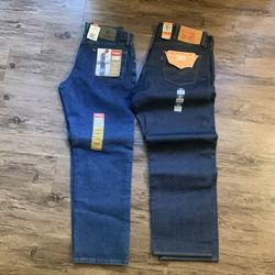 Levi’s 501 and wrangler jeans