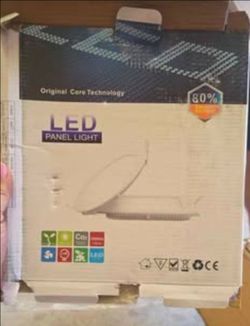 Square LED Panel Light - Ultra Slim Recessed Ceiling Light - NEW (15 pieces)