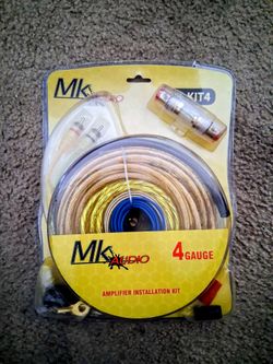 Mk Audio 4 Gauge Amp Kit Brand New In The Box