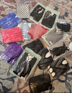 16 x black & different colors fishnet #rave / brand new / fits / XS-Small/Medium /-selling the bundle together only / read descriptions please