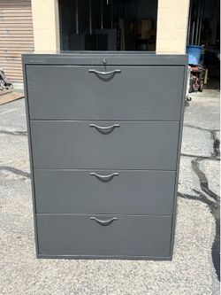 5 Gray Metal File Cabinets With KEY-$80 EACH