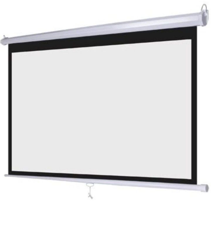 Never used Leadzm 92" 16:9 Projector Screen Matte White + Remote
