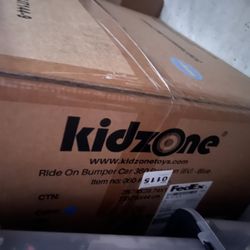 Kidzone Bumper Car Rotation Blue