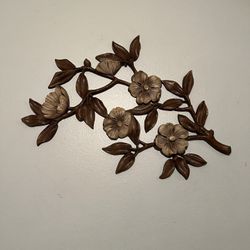 Vintage Syroco Floral Branch Wall Art 