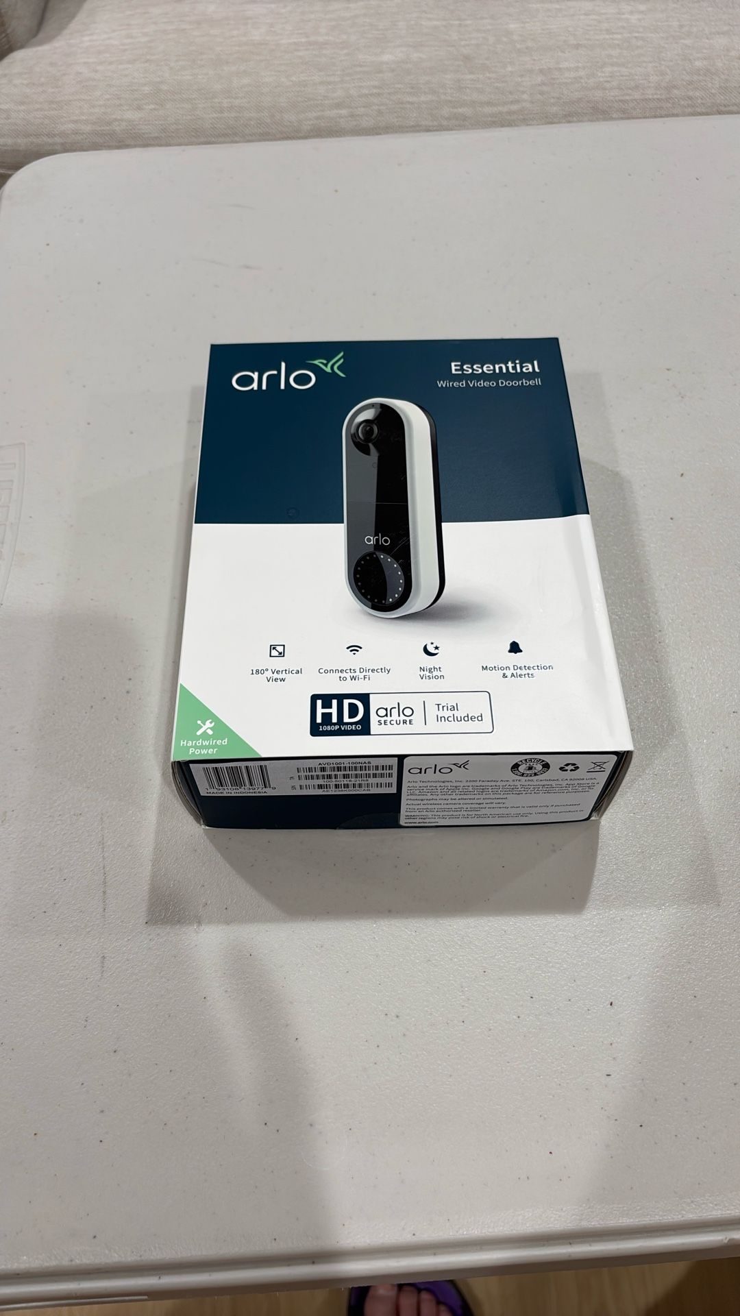 Arlo Essential Wired Video Doorbell