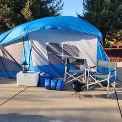 8 Man Tent Set Up With Screen Porch
