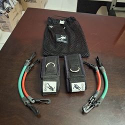 Kbands Training System W/Non Slip Straps & 4 Swivel Clip Resistance Bands For Speed, Agility & Strength Training- FIRM PRICE 