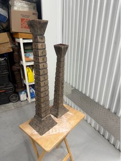 Antique candle base holder