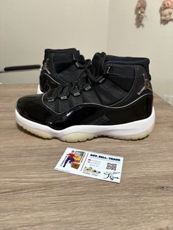 Size 6.5W / 5Y - Air Jordan 11 High Jubilee 25th Anniversary Black