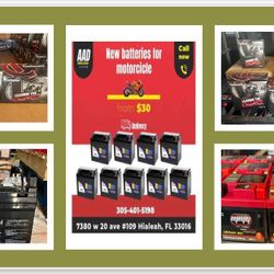 Nuevas Baterias De Motos Con Precios Espectaculares Y 3 Meses De Garantía 