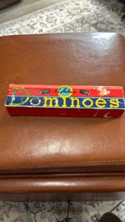 Mid century Halsam Dominoes Set Box