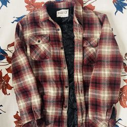 Brae Lined Shirt Jacket - Red Plaid 