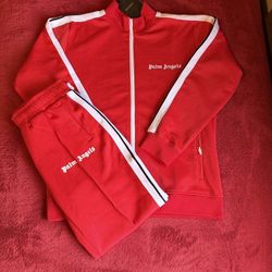 Palm Angles Red Tracksuit Size L