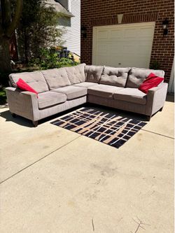 Gray Sectional Couch - Free Local Delivery
