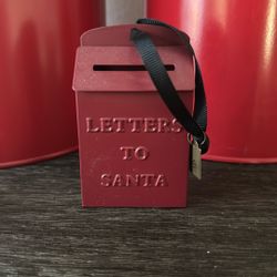 Metal Letters To Santa Ornaments 
