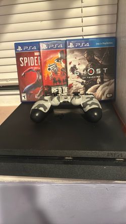 PS4 Slim Console with Controller