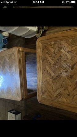 Brown end tables $30 for pair