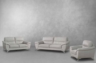 Abbyson - TOP GRAIN LEATHER 3-PIECE SET