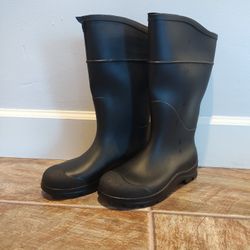 Black Rain Boots Boys