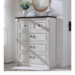 Farmhouse 5 Drawer Dresser - PLEASE READ DESCRIPTION 