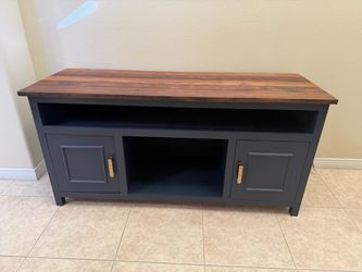 Farmhouse TV Stand Solid Wood