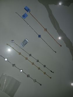 Sterling silver clover bracelets