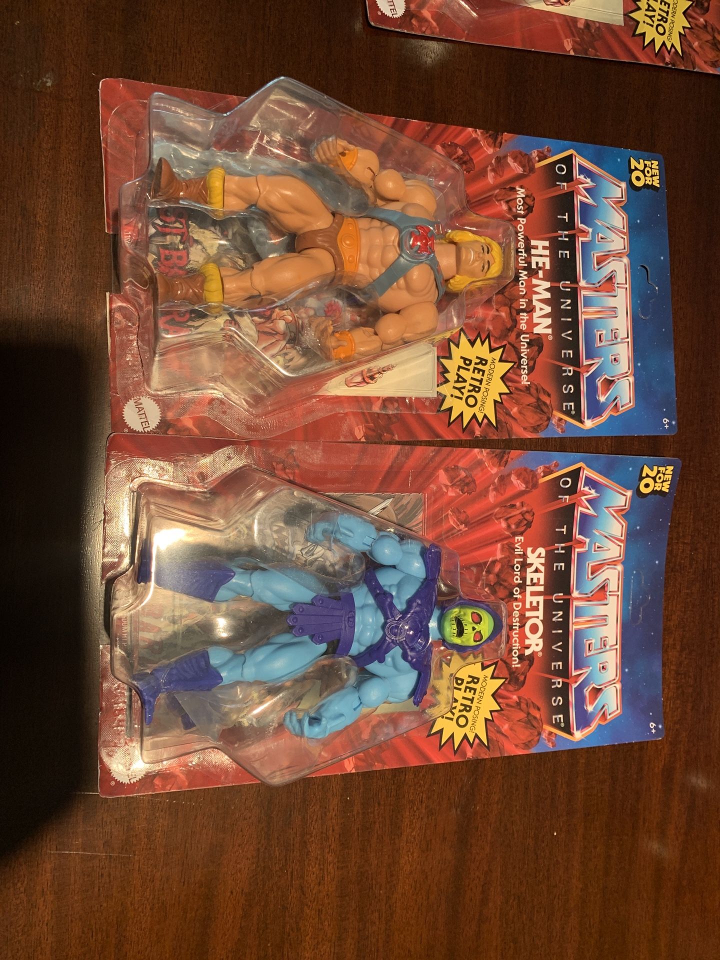 Masters of the Universe MOTU He Man Skeletor 2 Pack New Action Figure