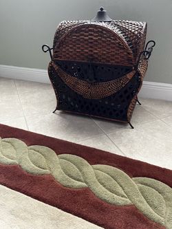 Wicker Metal Basket