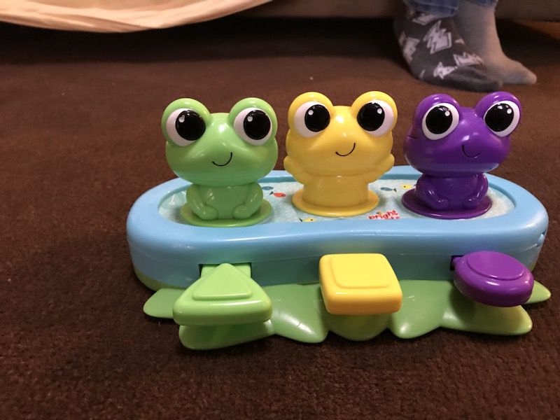 Musical frog baby toy