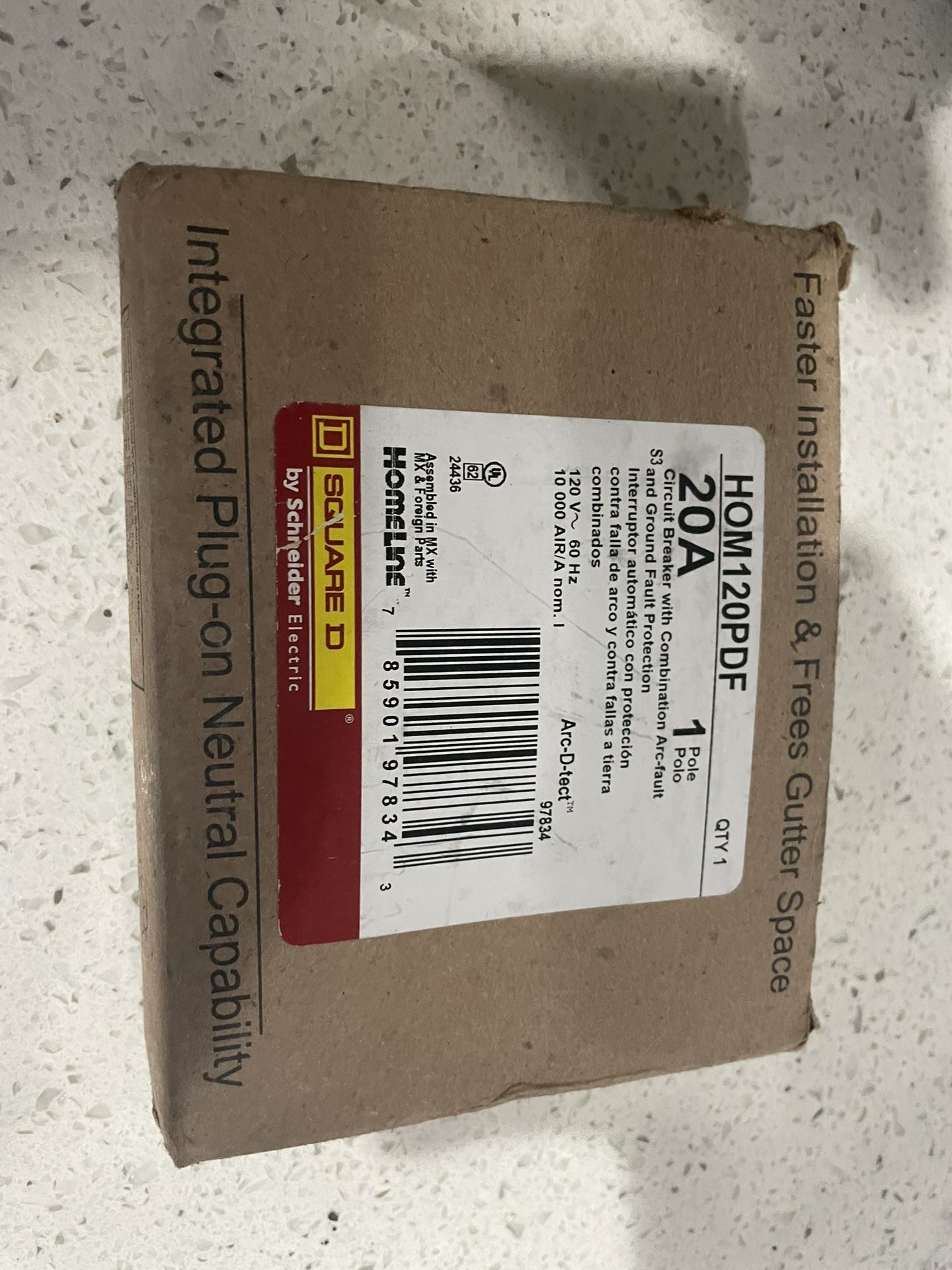 Square D 20 Amp 1 Pole Arc-fault